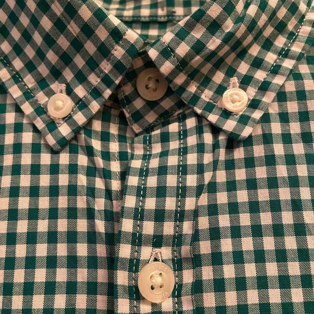 Vineyard Vines Gingham Button Down, Size Large - image 4
